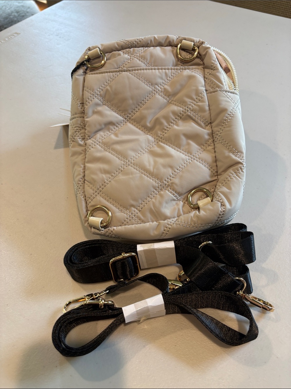 Kedzie - Cloud 9 Convertible Sling Bag, purse. NWT. Beige. - Picture 10 of 13